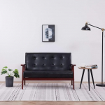 LAPOOH 2-kohaline diivan diivan elutuppa korterid Lounge diivanid ja diivanid lamamistooli diivan must kunstnahk