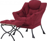 Tiita Lazy Chair koos tugitooliga, kaasaegne suur akentne tugitool, vaba aja diivanitool koos tugitooliga, lugemistool koos jalatoega magamistuppa, elutuppa, kolledži &uuml;hiselamusse, aeda ja &otilde;uele