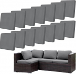 Hiseng Outdoor Seat Cushion Cover Patio Garden Padi asendamine Cover Tahke v&auml;rvi pehme Stretch istmepadja kate Diivan padjakatted elastse lindiga Patio m&ouml;&ouml;bel, aiam&ouml;&ouml;bel (Hall)