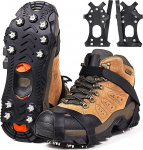 Crampons, Spikes Gr&ouml;del kingadele, matkakingad, m&auml;ejalatsid talvel, j&auml;&auml;-lumi, kinga naastud, j&auml;&auml; kinga k&uuml;&uuml;ned, j&auml;&auml; naastud, matkamine [roostevabast terasest naastud]
