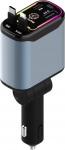 Meanyee 4 in 1 sisset&otilde;mmatav autolaadija adapter, 66W USB C auto lisaseadmete adapter kiireks laadimiseks, reisimiseks vajalikud kingitused naistele meestele iPhone 16 15 14 14 13 12 Samsung S24 S25 Pixelile