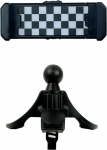 Mini Cooper mobiiltelefoni hoidja, Mini R56/R55/R57/R58/R59/R60 Countryman/R61 Pacemen Hands-Free komplekt nutitelefoni, iPhone, s&otilde;iduki kliimaseadme v&auml;ljalaskeava mobiiltelefoni hoidja (Checker)