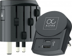 Skross Alpha mit Europe USB laadija A/C universaalne reisimisadapter kogu maailmas