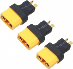 XT90 XT-90 mees- ja T-pistikutega Deans Style mees- ja naisliitmiku adapter (Deans Male to XT90 Female Adapter)