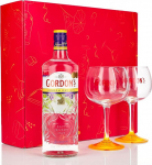 Sipply 3-osaline kinkekomplekt, mis sisaldab 2 Copa Balloon klaasi ja 1 pudel Gordons Gin 0,7 L 37,5% kinkekomplektiga: Roosa kingitus naistele meestele meestele emale isale s&otilde;brannale j&otilde;uludeks lihav&otilde;ttep&uuml;hadeks