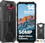 Ulefone Armor X13 V&auml;litingimustes kasutatav mobiiltelefon Android 14 50MP + 24MP &ouml;&ouml;n&auml;gemine 12GB + 64GB/256GB SD, Octa Core 6320mAh 6.52 tolli IP68 nutitelefon ilma lepinguta 4G Dual SIM s&otilde;rmej&auml;lje ID NFC 2 aastat