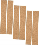 Generisch Pack of 6 cork strips stuck slice pian cork slat strips cork board strips office decoration wall strips made of cork office supplies frameless wall sticker accessories note board decorate
