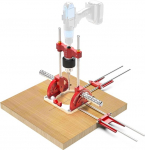 Multi-Angle Drill Guide, Precision Drill Stand with Chuck Centring Drill Guide Base for 1/40.6 cm-1/5.1 cm Power Drills, 0&deg; to 60&deg; Angle Drill Guide Self-Centering Hand Drill Guide