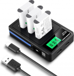 NEEWER Basics 3 NP-BX1 asendusakude pakett koos USB kolmiklaadijaga, 1090 mAh kaamera varutoiteallikas, &uuml;hildub Sony ZV1 ZV-1 II Cybershot RX100 RX100II RX100M II HDR-AS15 HDR-AS30-ga