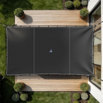 SIHAIAN Sonnensegel Rechteckig 3x4m, Wasserdichtes Segeltuch, UV-best&auml;ndig & robust mit doppelter Aufh&auml;ngung, Sonnenschutz f&uuml;r Terrasse & Balkon, F&uuml;r Garten, Outdoor und &ouml;ffentliche Einrichtungen