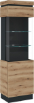 M&ouml;belando Corte klaasvitriin Coast Evoke Oak Decor/Cosmos Grey - 60 x 200,5 x 40 cm (B x K x S)