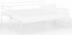 Tidyard pikendatav diivanvoodi raam diivanvoodi p&auml;evavoodi diivanvoodi k&uuml;lalisvoodi metallvoodi diivan diivan valge metall 90 x 200 cm