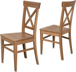 Staboos Premium Esszimmerst&uuml;hle 2er Set Holz bis 150 kg - fertig montierte K&uuml;chenst&uuml;hle aus 100% Massivholz Kernbuche, stabile Essst&uuml;hle f&uuml;r K&uuml;che & Esszimmer im Landhaus Design (Natur, CH24)