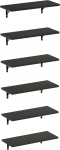 Furinno Rossi 18" seinale paigaldatavad espresso v&auml;rvi riiulid (6 tk)