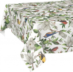 Wachstuchtischdecke Tischdecke abwaschbar Wachstischdecke pflegeleicht wasserabweisend Lotuseffekt Gartentischdecke Kalibri 220 x 140 cm Schnittkante