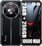 FOSSiBOT F109 5G nutitelefon ilma lepinguta (2024), 10600 mAh aku / 18W, 24GB + 256GB, Octa Core, 50MP kaamera + 16MP, Android 14 6.75 tolli, Simlock-free mobiiltelefonid, W/1.32-tolline tagumine puuteekraan, IP68/IP69K/NFC