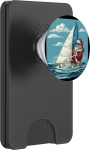 Lustiges Weihnachts-Segelboot-Kost&uuml;m f&uuml;r Seemanns- und Weihnachtsmann-Liebhaber PopSockets PopWallet f&uuml;r MagSafe