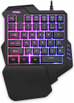 RedThunder &uuml;he k&auml;ega m&auml;nguklaviatuur RGB taustavalgusega ja 35 klahviga kaasaskantav mini ergonoomiline m&auml;ngukontroller PC PS4 Xbox Gamerile