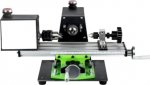 Mini-Metalldrehmaschine f&uuml;r Holzbearbeitung und Metallpolieren, 600 W, 0-120 mm Spannl&auml;nge, 25 mm maximaler Durchmesser, Bohr- und Schleifwerkzeug