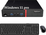 Lenovo ThinkCentre M700 mini lauaarvuti, Intel Core i7-6700, 8 GB RAM, 256 GB SSD, USA QWERTY klaviatuur, WiFi, Bluetooth, Windows 11 Pro (renoveeritud)
