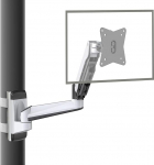 CondoMounts CLMMMAW2022 Height Adjustable Full Motion TV Column Mount and VESA Monitor Mount, Ratchet Strap, Warehouse TV Mount, Gas Spring Rod Mounting Brackets, 18LB, 32"