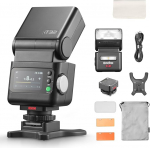 Godox iT32 koos X5-C kaamera v&auml;lgukomplektiga Canonile, eemaldatav magnetiline Hotshoe/Trigger disain TTL & HSS, 2.4G Multi-Flash Sync, sisseehitatud aku, puuteekraan, koos hajutiga