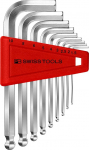 PB SWISS TOOLS invaatorv&otilde;tmete komplekt PB 212.H-10 | 100% Swiss Made | 9-osaline kuuskantv&otilde;tmete komplekt 1,5/2/2,5/3/4/4/5/6/8/10 mm t&ouml;&ouml;stuses ja k&auml;sit&ouml;&ouml;s kasutatavate kruvide keeramiseks.