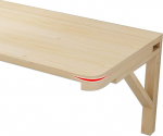 Klappbarer Wandtisch f&uuml;r die K&uuml;che, an der Wand montierter Klapptisch, klappbarer Computertisch f&uuml;r kleine R&auml;ume zu Hause, platzsparender schwebender Eck-Esstisch, Tragkraft 50 kg (suurus: 80