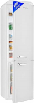Bomann&reg; KGR 7328.1 Retro Fridge-Freezer with 250 L Capacity | Cooling: 186 L and Freezer Capacity 64 L | Fridge with LED Lighting | Fridge with Continuous Temperature Control | White