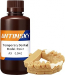 Antinsky ajutine hambaravi mudelvaik DLP LCD 3D printeri vaigule 405nm k&otilde;rge t&auml;psus k&otilde;rge k&otilde;vadus kiire k&otilde;venemise aeg hammaste tekstuurne v&auml;limus hamba v&auml;rvi A3 500g