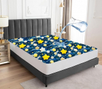 Veekindel madratsikaitse 180 x 200 cm, hingav madratsikattevaip, veekindel madratsikaitse, niiskuskaitse, voodipesu, t&auml;hega kaetud voodipesu