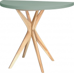 RAGABA JUBI poolringikujuline pikendatav laud 100 cm Salvei roheline