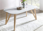 SalesFever Aino s&ouml;&ouml;gitoa laud, k&ouml;&ouml;gilaud, matt valge, 120 x 80 cm, spoonitud s&ouml;&ouml;gilaud, FSC&reg; sertifitseeritud puidust laud, lihtne hooldada ja &uuml;mardatud puidust laud, FSC&reg; sertifitseeritud.