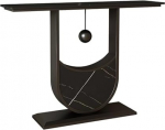 Kaasaegne Faux Marble Console Table - must 39.3-tolline diivanilaud esikusse, ribiline aktsentm&ouml;&ouml;bel elutuppa, koridori, diivani taha, stiilne ja funktsionaalne