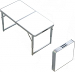 Kaasaskantav alumiiniumist kokkupandav telkimislaud Camping Camping Picnic Table Kerge ja v&auml;ike (120cm x 60cm)