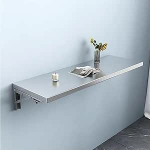 Seinale paigaldatav kokkupandav roostevabast terasest t&ouml;&ouml;laud SpaceSaving DropDown tabel k&ouml;&ouml;gi pesumaja ja v&auml;ikeste alade jaoks Vastupidav ja lihtne paigaldada