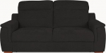 FENIKS 2-kohaline diivan - 2-kohaline diivan - 210 x 99 x 99 cm - Kangasdiivan - Cord Chenille struktuur - Puidust jalad tammepuust - Motion Black