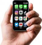 Mini nutitelefon 3,0-tolline mini mobiiltelefon kaasaskantava asendustelefoniga, 2 GB RAM 16 GB ROM, lapsed - Android 9.0 kompaktne mobiiltelefon, n&auml;otuvastusega mobiiltelefoni aku 900 mAh (must)