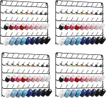 YBING komplekt 4 54 poolist &otilde;mblusniidi hoidja, niidihoidja organiseerija, metallist alus riputamiseks tikkimiseks, viltimiseks, &otilde;mblemiseks (must)