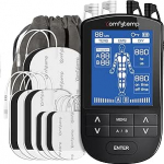 Comfytemp K6106 4 kanaliga 8 elektroodi TENS/EMS/DIY seade valuteraapia 24 režiimiga, massaaž k&auml;e, jala, selja, &otilde;la, kaela jaoks koos 10 elektroodipadjaga