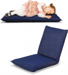 COSTWAY p&otilde;randatool 6-tasandilise reguleeritava seljatoega, m&auml;ngutool polsterdatud, p&otilde;randakohvri, meditatsioonitooli, laisk diivan, aknatool, meditatsioonitool (merev&auml;e sinine)