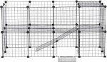 XhuangTech Pet Playpen, DIY Small Animal Cage for Indoor Outdoor Portable Metal Wire Yard Fence for Puppy Kitten Guinea Pig Rabbit Turtle Hamster (36 Panels)