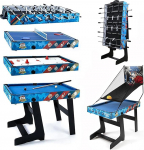 HLC Multi Game Combination Table Set 5 in 1 piljardilauad, lauatennise laud, lauajalgpall, slaidihoki, korvpalli laskmine, vanematele interaktiivne, puhkus / s&uuml;nnip&auml;eva kingitused lastele