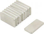 Magnetastico Pack of 40 Neodymium Magnets, Extra Strong, N52, Rectangular, 20 x 10 x 2 mm, Rectangular, Fridge Magnet, Mini Magnets Strong for Notice Board, Magnetic Board, Whiteboard, Rectangle