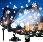 MATEPROX Lumeprojektori tuled, veekindel j&otilde;ulukindel LED lumehelbeke projektori tuled siseruumide ja v&auml;listingimustes, kahekordne