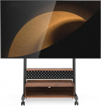 FITUEYES TV Stand Rollable TV Stand with Wheels Floor Stand TV Trolley for 40-85 Inch TVs Height Adjustable High Max 60 kg VESA 600 x 400 mm