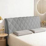 RANJIMA voodi pealae katted, voodi pealae kate, Stretch voodi pealae kate, tolmukindel pestav kaitsev kate polsterdatud magamistoa pealaele, voodi pealae kate, tumehall, 200 cm