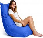 Aiire kaasaegne ergonoomiline disain Ultra paindlik Lycra pestav Bean Bag tool elutuppa koos t&auml;idisega lastele teismelistele v&otilde;i teismelistele magamistoas Bean Bag tool sinine