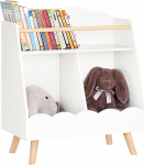 SoBuy Montessori KMB100-K-W laste riiulite &uuml;ksus 3 kambriga valge B x H x S x L x K x K x S x T x H x S x K x H x S x K x S x K x S x K x S