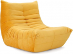 Vesgantti p&otilde;randasuvila Lounge Lazy Diivan Mugav pilvesuvila, mis on valmistatud kunstmokkast ja suure tihedusega vahtpolsterdusega Paindlik Bean Bag Diivan elutuppa ja magamistuppa, kollane